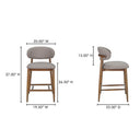 Ellie - Counter Stool - Light Brown - Moe's Home Collection - Counter Height (24" - 27") - Elite Enclave Home