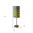 Mod Dot Novelty Table Lamp - Gray And Green