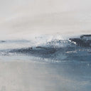 Above The Waterline - Abstract Painting - Blue / Gray / White