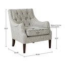 Qwen - Button Tufted Accent Chair - Gray - Madison Park - Accent Chairs - Elite Enclave Home