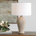 Torres - Textured Ceramic Table Lamp - Brown - Uttermost - Table Lamps - Elite Enclave Home
