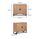 Sierra - 2 Door Cabinet - Natural - Moe's Home Collection - Accent Cabinets - Elite Enclave Home