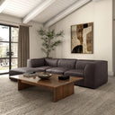 Form - Signature Modular Sectional - Espresso Brown - Moe's Home Collection - Stationary Sectionals - Elite Enclave Home