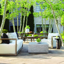 Hesston - Outdoor Concrete Coffee Table - Brown / Gray - Uttermost - Coffee Tables- Elite Enclave Home