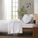 Cozy Flannel - King Sheet Set - Pink / Gray Snowflakes