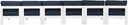 Nizuc - Outdoor Patio 6 Seat Armless Modular Sofa With White Frame - Meridian Furniture - Stationary Sectionals- Elite Enclave Home