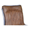 Ansel - Leather Dining Chair (Set of 2) - Grazed Brown - Moe's Home Collection - Chair Sets - Elite Enclave Home