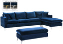 Naomi - Reversible Sectional - Meridian Furniture - Stationary Sectionals - Elite Enclave Home