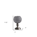 Globe LED Table Lamp With Clear Globe Shade - Silver