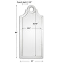 Acacius - Arched Mirror - Pearl Silver