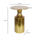 Rassa - Accent Table - Yellow - Moe's Home Collection - Accent Tables - Elite Enclave Home