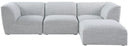 Miramar - 4 Piece Modular Sectional - Meridian Furniture - Stationary Sectionals - Elite Enclave Home