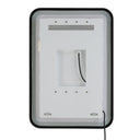 Crofton - Vanity Mirror - Black & Pearl Silver