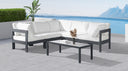 Nizuc - Outdoor Patio 5 Piece Modular Sectional With Gray Frame - Meridian Furniture - Stationary Sectionals- Elite Enclave Home
