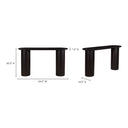 Povera - Acacia Wood Console Table - Black - Moe's Home Collection - Console Tables - Elite Enclave Home