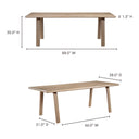 Malibu - Dining Table - White Oak - Moe's Home Collection - Dining Tables - Elite Enclave Home