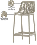 Mykonos - Outdoor Patio Stool (Set of 2) - Meridian Furniture - Stool Sets - Elite Enclave Home
