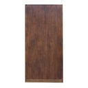 Uttermost Osrick Modern Etagere – Woodtone arched design in mindi solids and veneers with warm natural finish