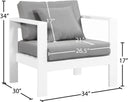 Nizuc - Outdoor Arm Chair - Meridian Furniture - Arm Chairs- Elite Enclave Home