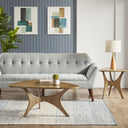 Blaze - Triangle Side Table - Light Brown - INK+IVY - Side Tables - Elite Enclave Home