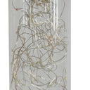 Metal Column LED Rope Table Lamp With Clear - Silver