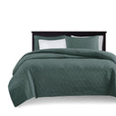 Quebec - 3 Piece King/California King Reversible Quilt Set - Balsam Green