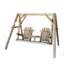 87" Solid Wood Swing Chair - Natural