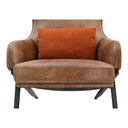 Amos - Leather Accent Chair - Brown - Moe's Home Collection - Accent Chairs - Elite Enclave Home