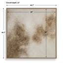 Up In Smoke - Framed Modern Art - Black / Brown / White / Woodtone