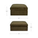 Swift - Storage Ottoman - Dark Green - Moe's Home Collection - Ottomans - Elite Enclave Home