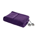 Heated Plush - Queen Blanket - Purple