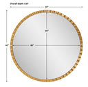Dandridge - Round Mirror - Gold