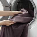 Laurel - Tufted Semi - Sheer Shower Curtain - Plum - Madison Park - Shower Curtains - Elite Enclave Home