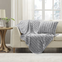 Duke - Long Throw - Gray - Madison Park - Throws - Elite Enclave Home