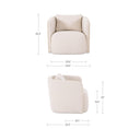 Cecil - Accent Chair - Warm White - Moe's Home Collection - Accent Chairs - Elite Enclave Home