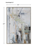 Natural Springs - Hand Painted Canvas Art - Pearl Silver