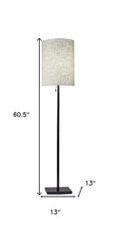 Floor Lamp Classic Silhouette - Dark Bronze / Beige - HomeRoots - Floor Lamps - Elite Enclave Home