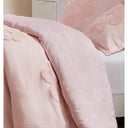 Gracie - Full/Queen Floral Reversible Duvet Cover Set - Pink