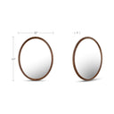 Alcott - Accent Oval Mirror - Walnut - Moe's Home Collection - Accent Mirrors - Elite Enclave Home