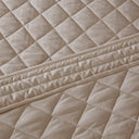 Breanna - Queen 4 Piece Reversible Tailored Bedspread Set - Khaki