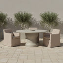 Lydia - Outdoor Slipcover Dining Chair - Light Brown - Moe's Home Collection - Dining Chairs - Elite Enclave Home