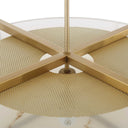 Cresson - 4 Light Drum Pendant - White / Gold - Uttermost - Pendant Lighting- Elite Enclave Home