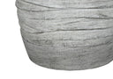 Cylinder Table Lamp With Ivory Drum Shade - Gray - HomeRoots - Table Lamps - Elite Enclave Home