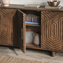 Holmes - 4 Door Sideboard - Dark Brown - Classic Home - Sideboards - Elite Enclave Home