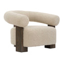 Lennox - Shearling Accent Chair - Beige / Brown - Uttermost - Accent Chairs- Elite Enclave Home