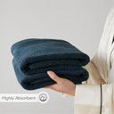 Premium Turkish Cotton 500GSM Plush 6 Piece Towel Set - Navy - Comfort Spaces - Towel Sets - Elite Enclave Home