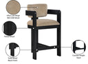 Sacha - Velvet Stool With Black Base - Meridian Furniture - Counter Height (24" - 27") - Elite Enclave Home