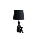 Sculptural Clown Phone Holder Desk Lamp - Black