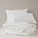 Mia - 2 Piece Twin/Twin Long Comforter Set - White