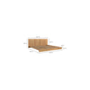Plank - King Bed - Natural Oak - Moe's Home Collection - Slat Beds - Elite Enclave Home